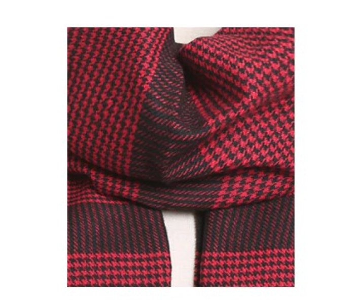 Flannel 0885 Winter Scarf for Women and Men - Red - Zoom Image 2