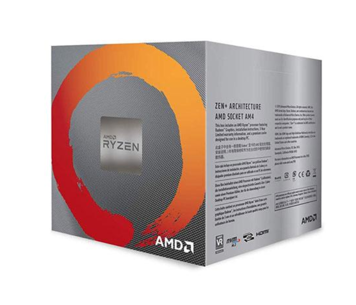 AMD Ryzen 5 2nd Gen APU 3400G on AM4 Socket with Radeon Vega 11 Graphics 4 Cores 8 Threads 4.2GHz Boost Clock 6MB Cache - Zoom Image 5