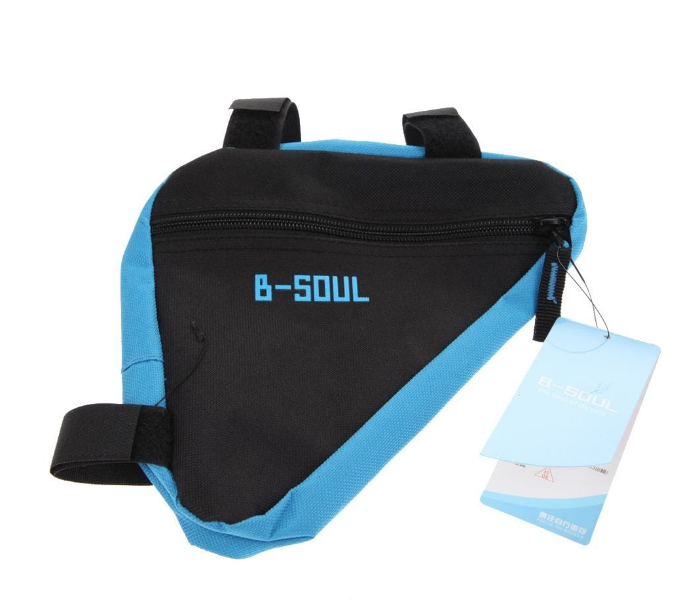 OEM Waterproof Triangle Cycling Bicycle Front Frame Pouch Saddle Bag - Blue - Zoom Image 1