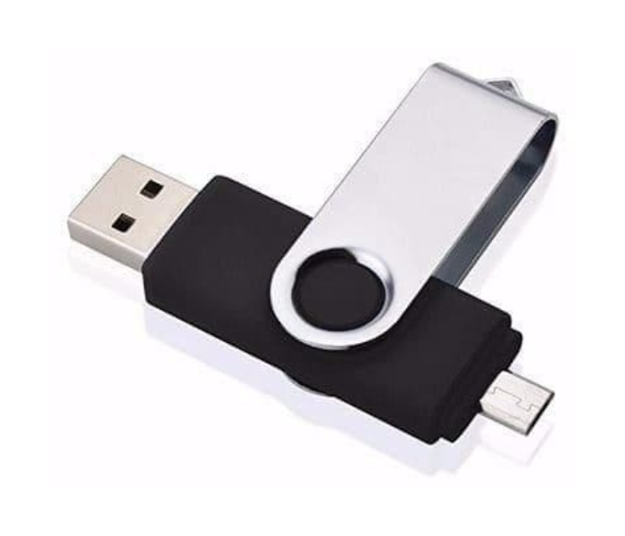 IPOS 128GB Flash Drive - Black and Silver - Zoom Image