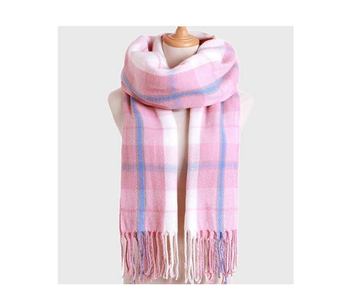 Flannel 0885 Winter Scarf for Women and Men - Pink - Zoom Image 1