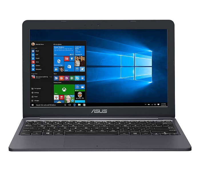 Asus VivoBook L203NA 11.6 Inch Intel Dual-Core Celeron N3350 Processor 4GB RAM 64GB eMMC Intel HD Graphics Windows 10 Home -  Star Grey - Zoom Image 1