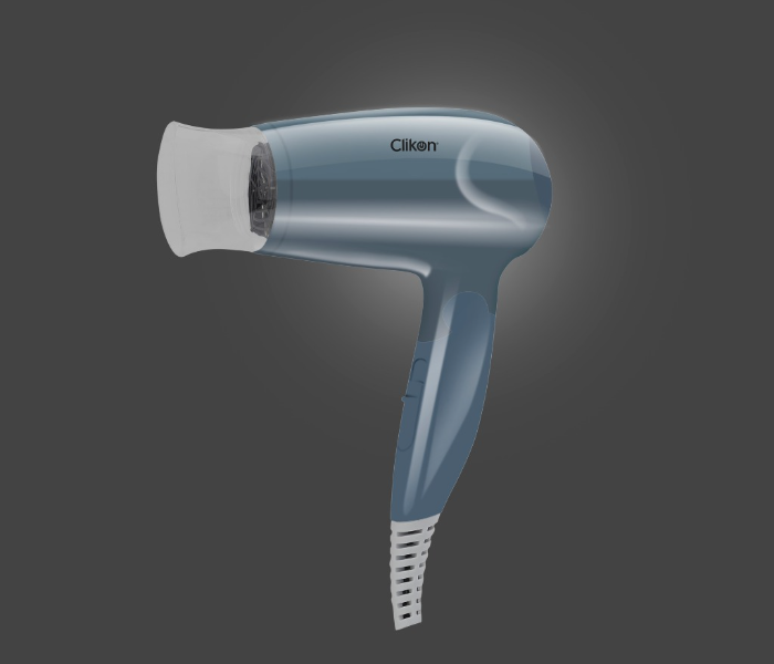 Clikon CK3302 1000 Watts Foldable Travel Hair Dryer - Grey - Zoom Image