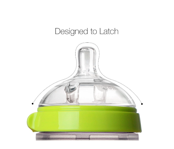 Comotomo 236 ml Natural Feel Baby Bottle - Green - Zoom Image 4