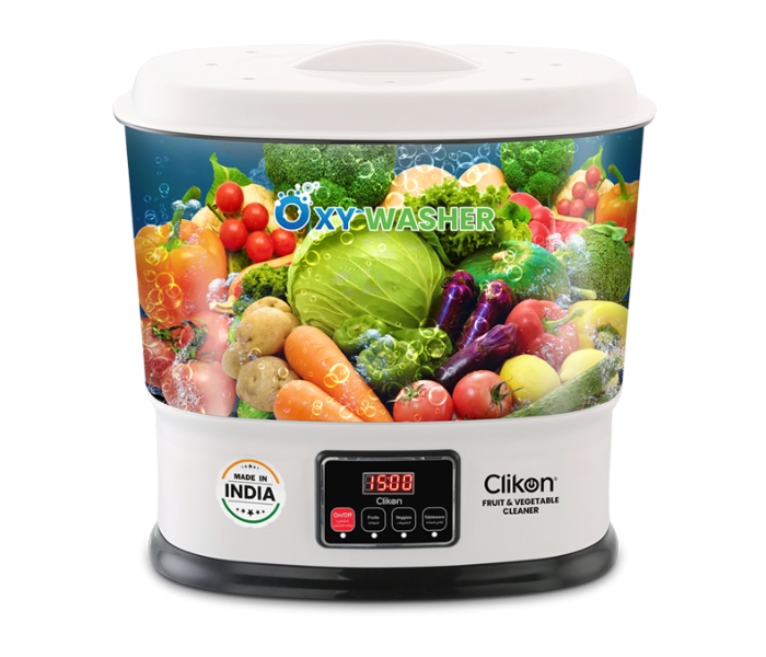 Clikon CK4275 10 Litre OXY Fruit and Vegetable Cleaner Washer - White - Zoom Image 1