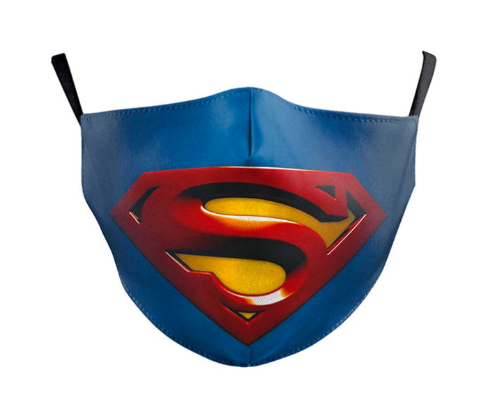 TMH-058 Washable Cloth Superman Face Mask - Zoom Image