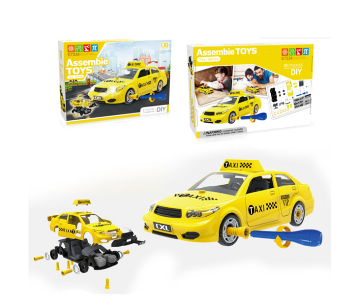 Brytostore BHTCLS20054C 41 Pieces Taxi Assemble Toys - Zoom Image