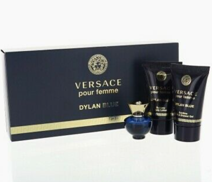 Versace Dylan Blue Gift Set EDT 5ml Shower Gel 25ml and Body Lotion 25ml - Zoom Image 1