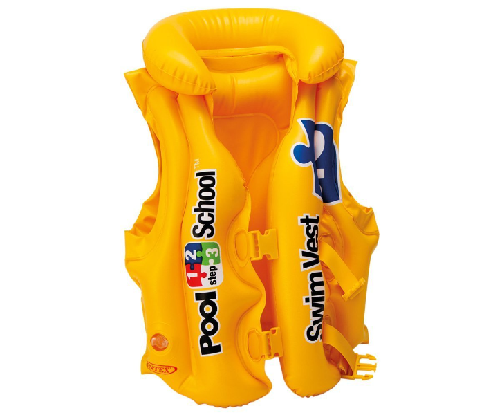 Intex 58660 Inflatable Pool Swim Vest- Yellow - Zoom Image 1