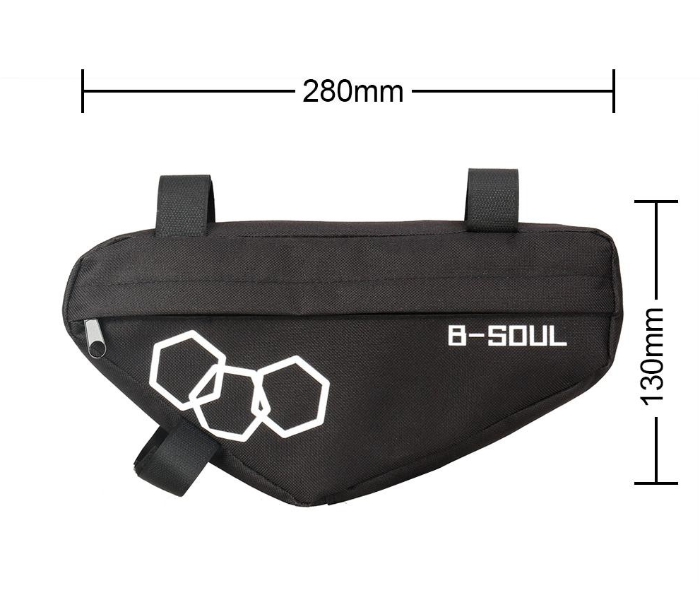 OEM Waterproof Triangle Mountain Bike Bicycle Frame Front Tube Bags - Black - Zoom Image 3