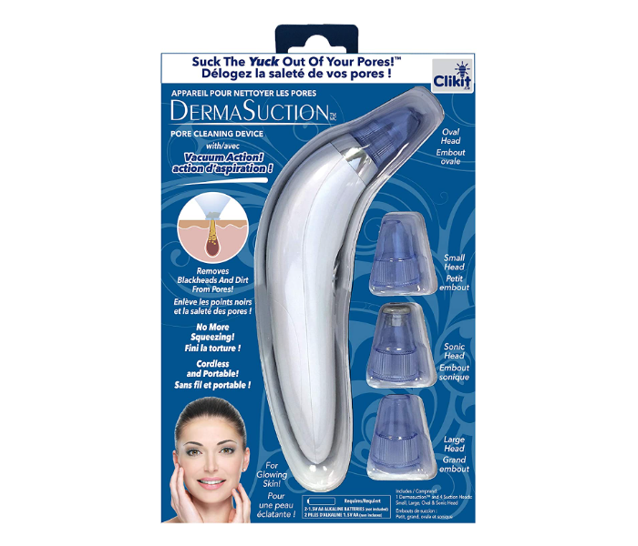 Derma Suction Facial Pore Vacuum Blackhead Extractor Painlessly Without Squeezing - Canadian Edition - Zoom Image 2