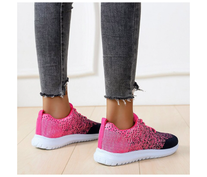 Fashion Breathable Walking Flat Sneakers EU 39 For Women - Pink(JA140) - Zoom Image 3