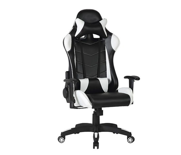 GMX BN-W0100 Game Chair - Black and White - Zoom Image