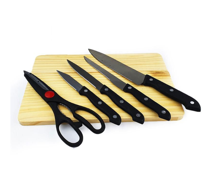 WT 6 Pieces Knife Set with Cutting Board - Zoom Image 1