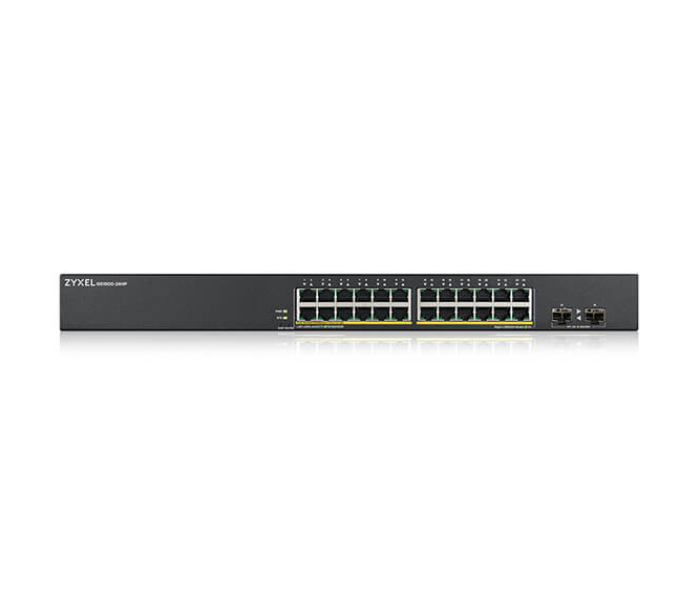 Zyxel GS1900-24HPv2 24 Port GbE Smart Managed PoE Switch with GbE Uplink - Black - Zoom Image 3