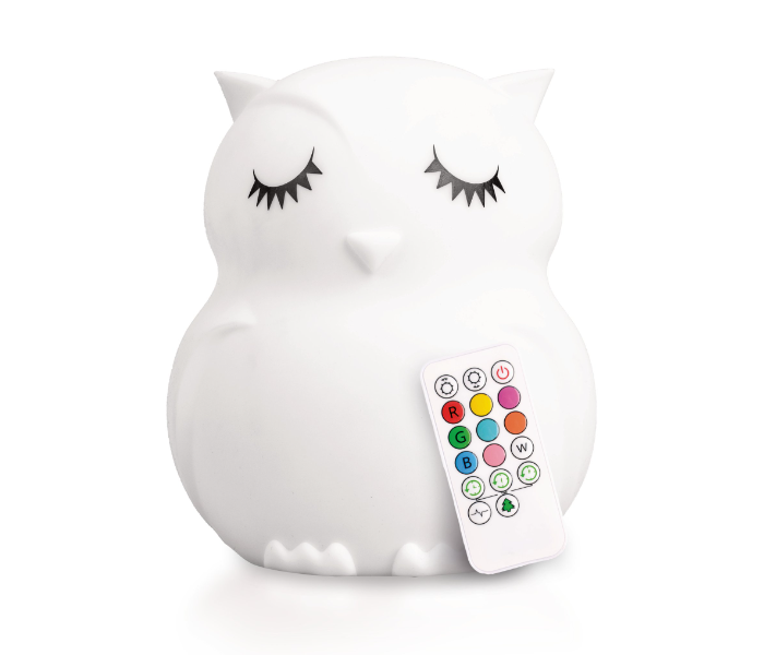 Lumipets Remote Control Owl Nightlight Toy for Kids - White - Zoom Image 1