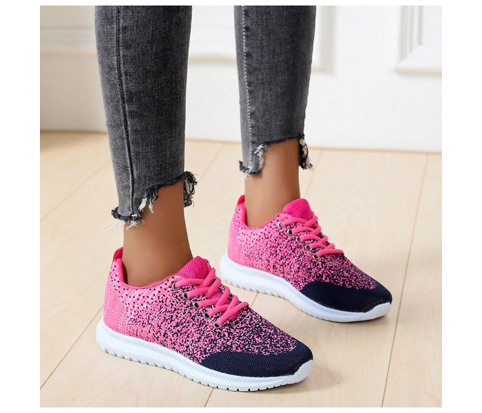 Fashion Breathable Walking Flat Sneakers EU 37 For Women - Pink(JA140) - Zoom Image 2