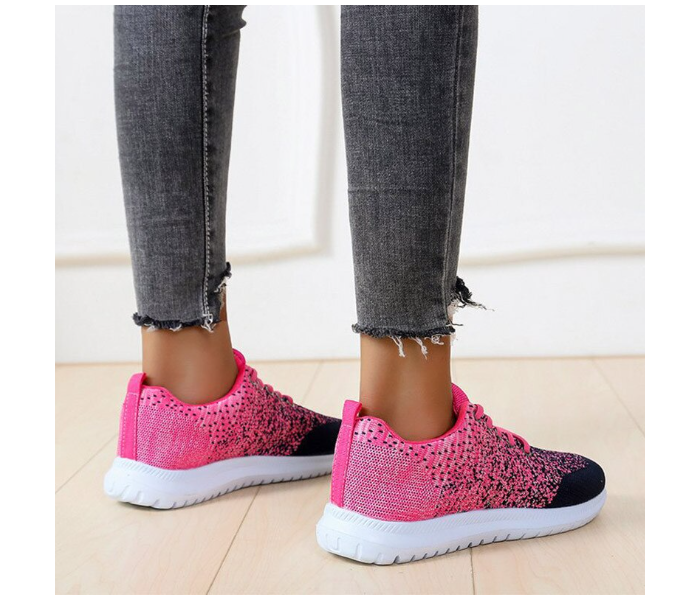 Fashion Breathable Walking Flat Sneakers EU 36 For Women - Pink(JA140) - Zoom Image 3