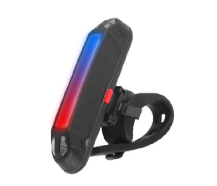 Rechargeable 6 Modes Cycling LED Front and Rear Light - Red and Blue - Zoom Image