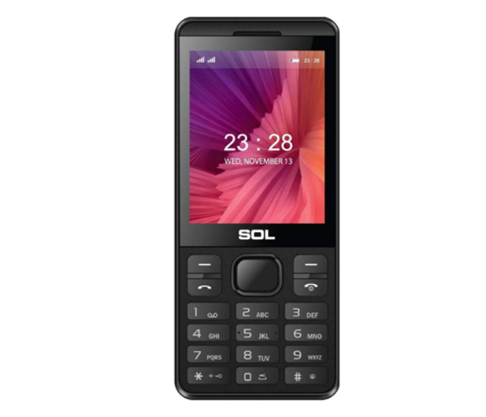 Sol Caron B2800 2.8 inch Dual SIM Cellphone - Black - Zoom Image 1