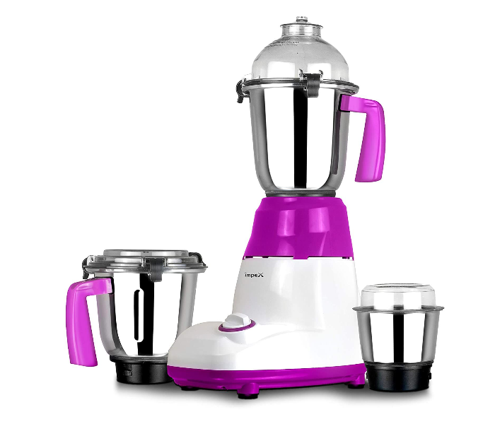 Impex BL318B 3 in 1 Mixer Grinder - White and Purple - Zoom Image