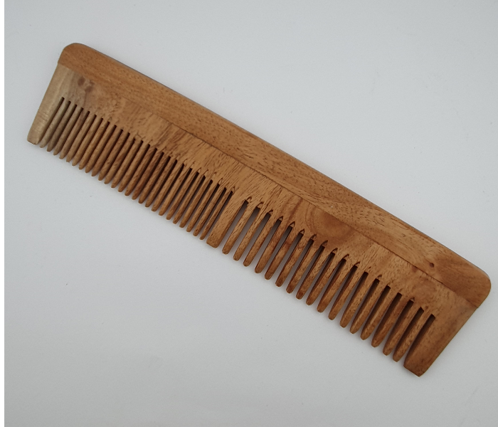 Raw Essential Full Neem Wood Comb - Wood - Zoom Image