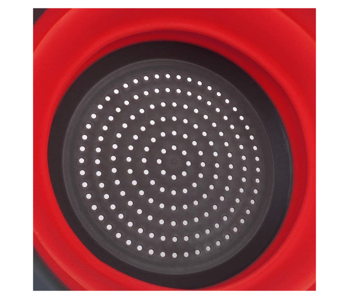 Set of 2 Silicone Collapsible Strainers - Grey and Red - Zoom Image 4