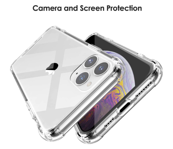 IP11PRO Reinforced Edges TPU Bumper Anti-Scratch  and Shock Proof Cover Compatible with iPhone 11 Pro - Transparent - Zoom Image 5