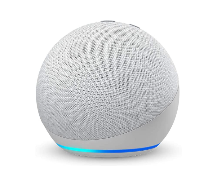 Echo Dot 4th Gen Smart speaker with Alexa - Glacier White - Zoom Image 1