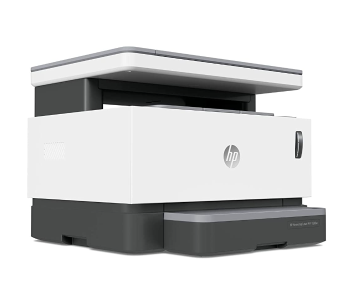 HP 4RY26A 1200 Watts Neverstop Laser Multi-Function Direct Wi-Fi Printer with Google Cloud Print -White and Black - Zoom Image 1