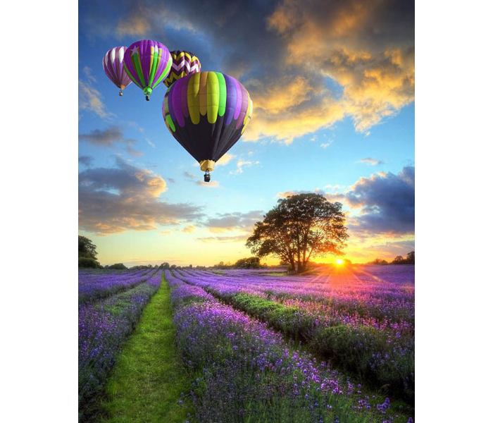 Air Balloon DIY 2021 Canvas Painting  - Zoom Image