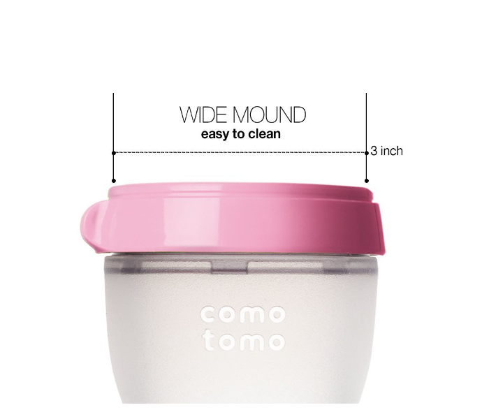 Comotomo 150 ml Natural Feel Baby Bottle - Pink - Zoom Image 6