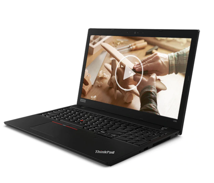 Lenovo ThinkPad L590 20Q70007AD 15.6 inch HD Intel Core i5-8265U 4GB DDR4 500GB HDD Arabic Keyboard with Numpad Windows 10 Pro 64 - Black - Zoom Image 2