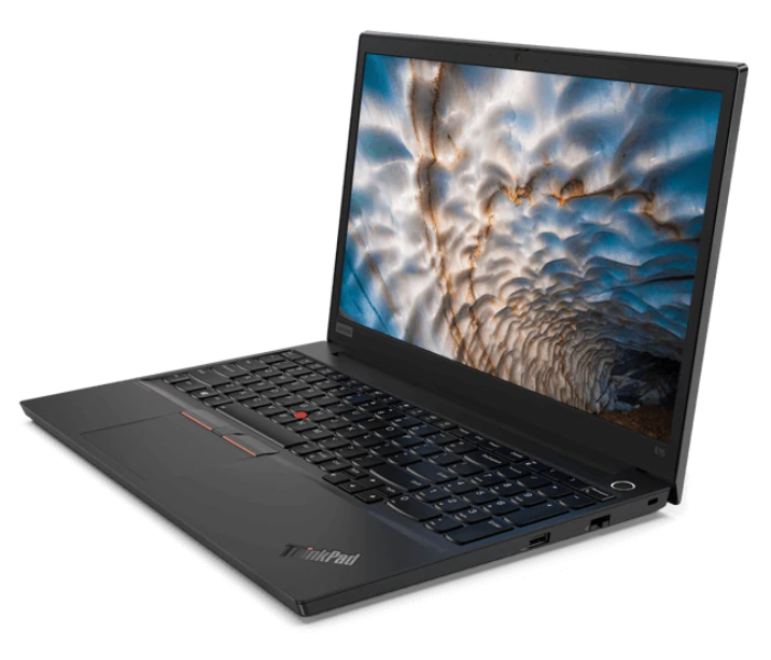 Lenovo ThinkPad E15 20RD0005AD 15.6 inch FHD Intel Core i5-10210U 4GB DDR4 RAM 1TB HDD Intel HD Graphics Arabic Keyboard with NumPad Windows 10 Pro 64 - Black - Zoom Image 1