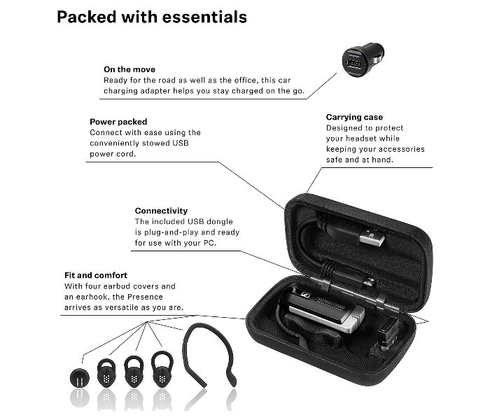 Sennheiser Presence Bluetooth Headset - Black - Zoom Image 4