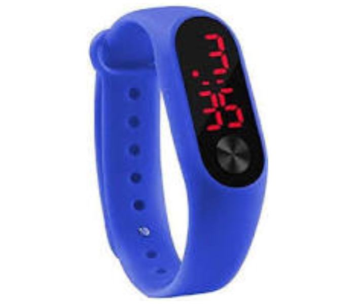 Jam Tangan LED Strap Rubber Jam JUNIOR Digital Unisex - Blue - Zoom Image