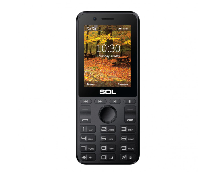 Sol Vulcan B2415 2.4inch Dual SIM Cellphone - Black - Zoom Image 1