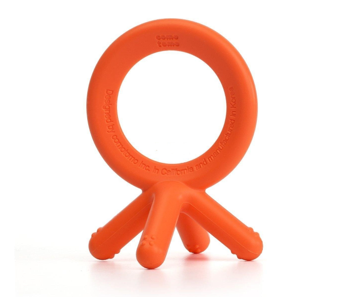 Comotomo Silicone Baby Teether - Orange - Zoom Image 1