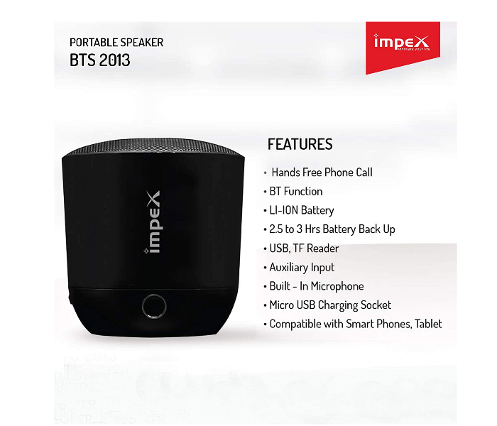 Impex BTS 2013 Multimedia Speaker - Black - Zoom Image 5