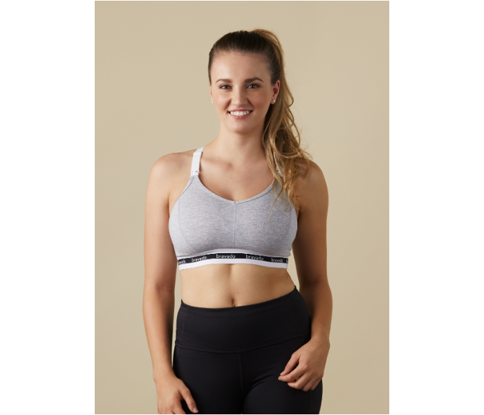 Bravado Original Full Cup Nursing Bra Large - Dove Heather - Zoom Image 1