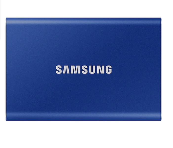 Samsung MU-PC500H T7 Portable 500 GB USB 3.2 Gen.2 External SSD - Indigo Blue - Zoom Image 1