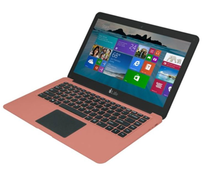 i-Life Z8300 14 Inch Display 2GB RAM 64GB HDD  Intel Atom x5 Processor Intel HD Graphics Windows 10 Zednote Laptop- Rose Gold - Zoom Image 1