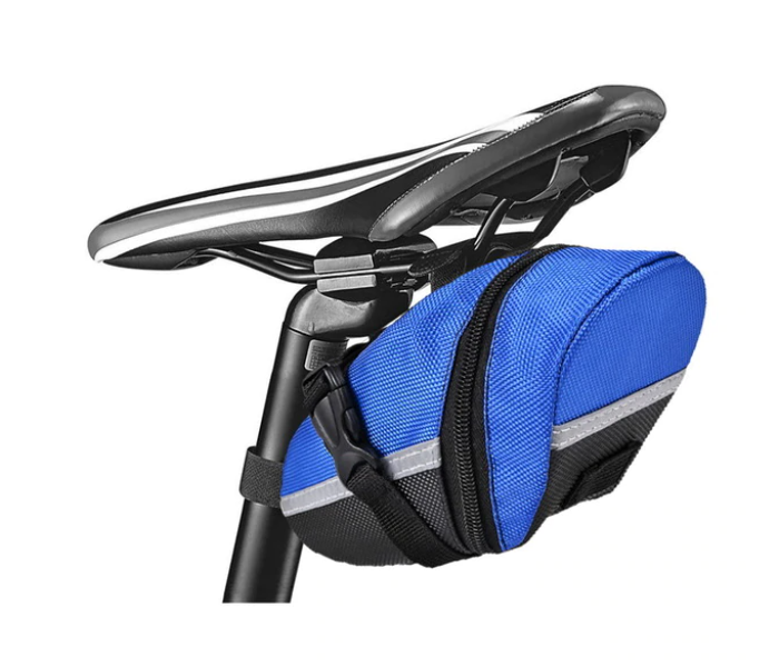 Waterproof Cycling Rear Saddle Bag with Reflector and Large Capacity - Blue - Zoom Image 1