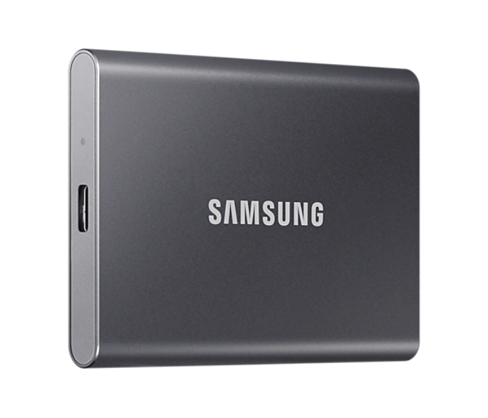 Samsung MU-PC1T0T T7 Portable 1 TB USB 3.2 Gen.2 External SSD - Titanium Grey - Zoom Image 2