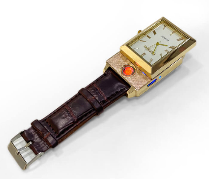 Cigarette Lighter Watch Squire Type with USB Rechargeable - Zoom Image 5