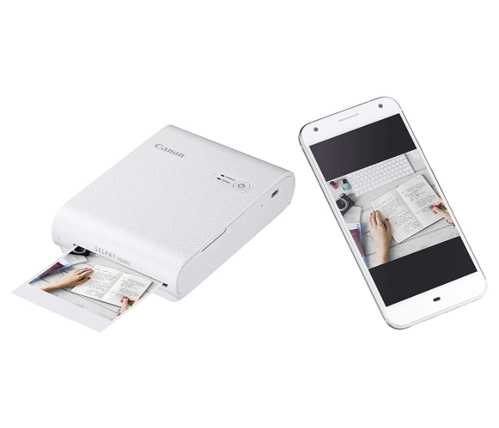 Canon Selphy Square QX10 Portable Photo Printer for iPhone and Android- White - Zoom Image 2