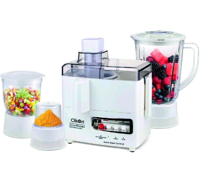 Clikon CK1500 4 in 1 500 Watts Juicer Blender - White - Zoom Image 1