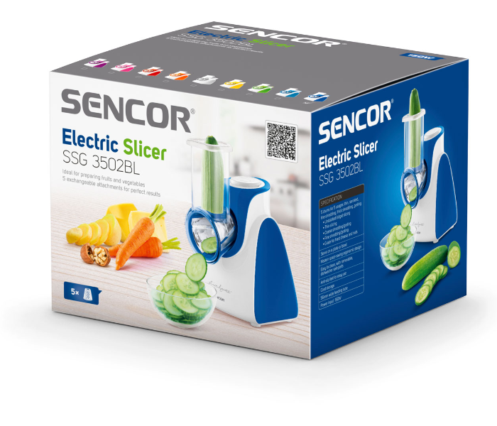 Sencor SSG 3502BL 150 Watts Electric Grater - Blue - Zoom Image 4