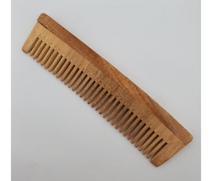 Raw Essential Small Neem Wood Comb - Wood - Zoom Image