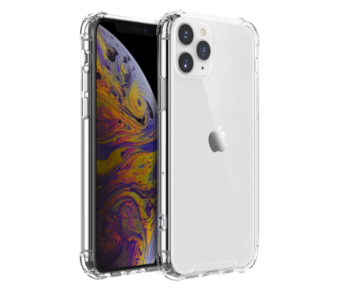 IP11PRO Reinforced Edges TPU Bumper Anti-Scratch  and Shock Proof Cover Compatible with iPhone 11 Pro - Transparent - Zoom Image 2